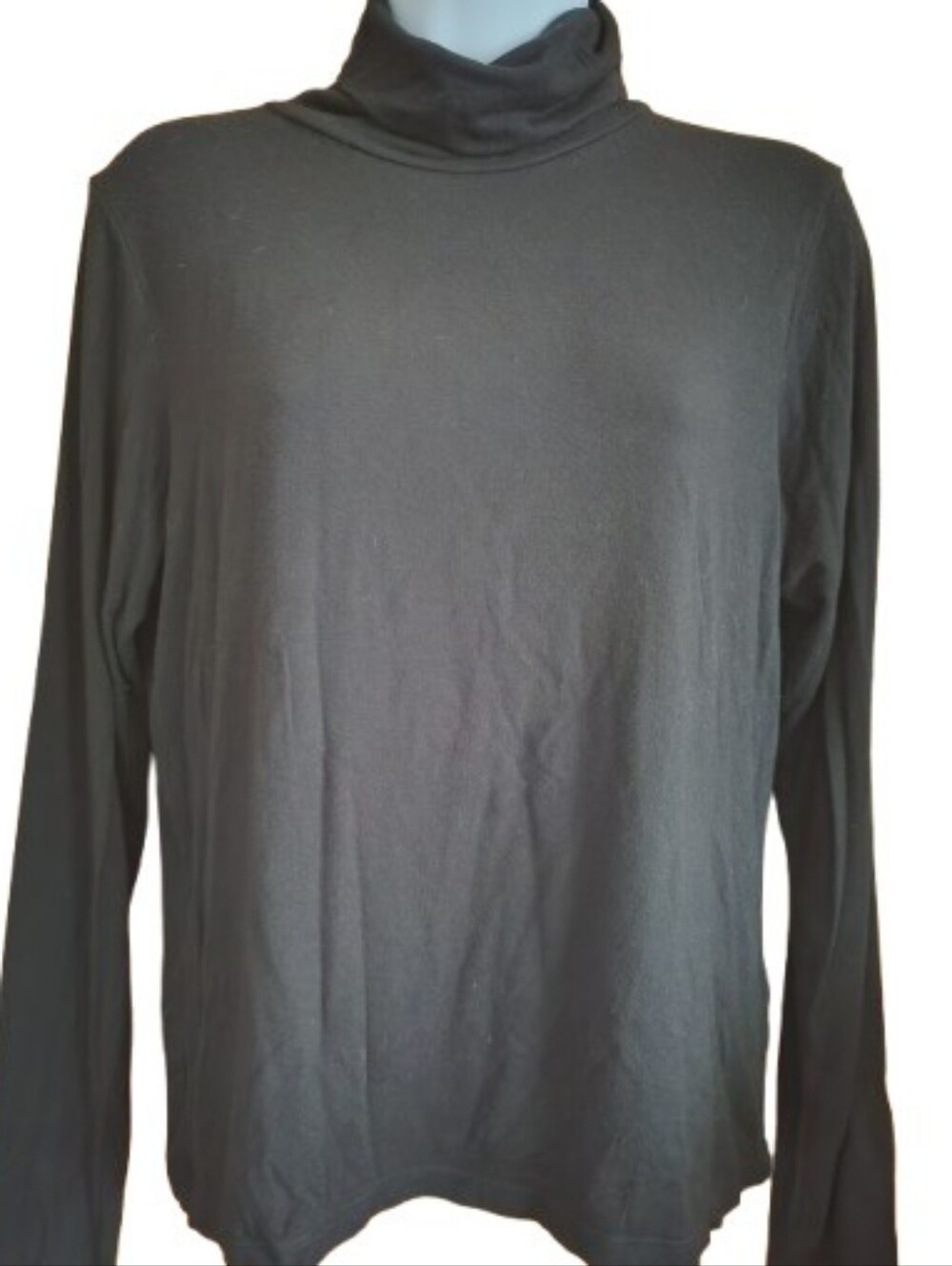 Sigrid Olsen Black Long Sleeve Turtleneck Size Petite M